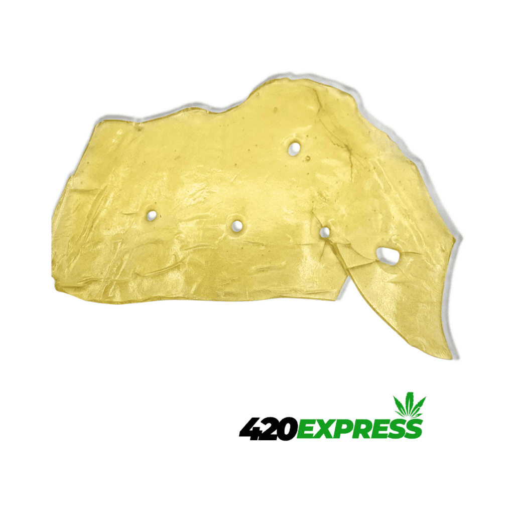 Premium Alien OG Shatter cannabis concentrate by 420Express.