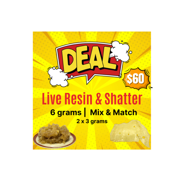 6 grams Live Resin & Shatter Mix & Match