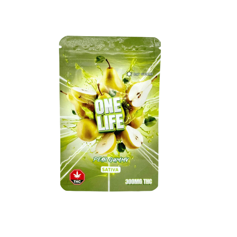 One Life Edibles Pear Gummy – Sativa THC gummy